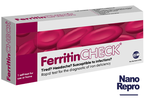 FerritinCHECK, nanorepro тест желязо, бърз тест желязо